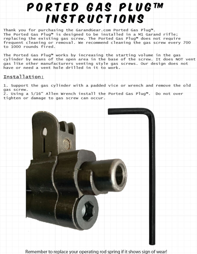 Ported Gas Plug v2.0 Instructions